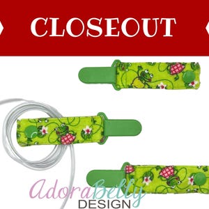 Frog AdoraClip - Tubie Clip (Gtube, IV, Ventilator connection)  Ready-to-ship