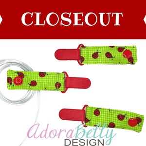 Ladybug AdoraClip - Tubie Clip (Gtube, IV, Ventilator connection)  Ready-to-ship