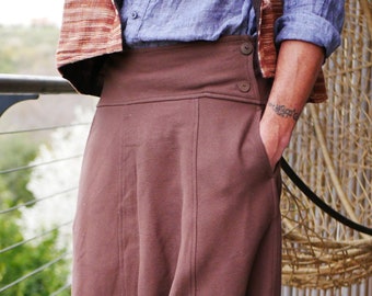 Ninja Pants • Harem pants men • Brown men's pants • Samurai Pants • Drop Crotch pants