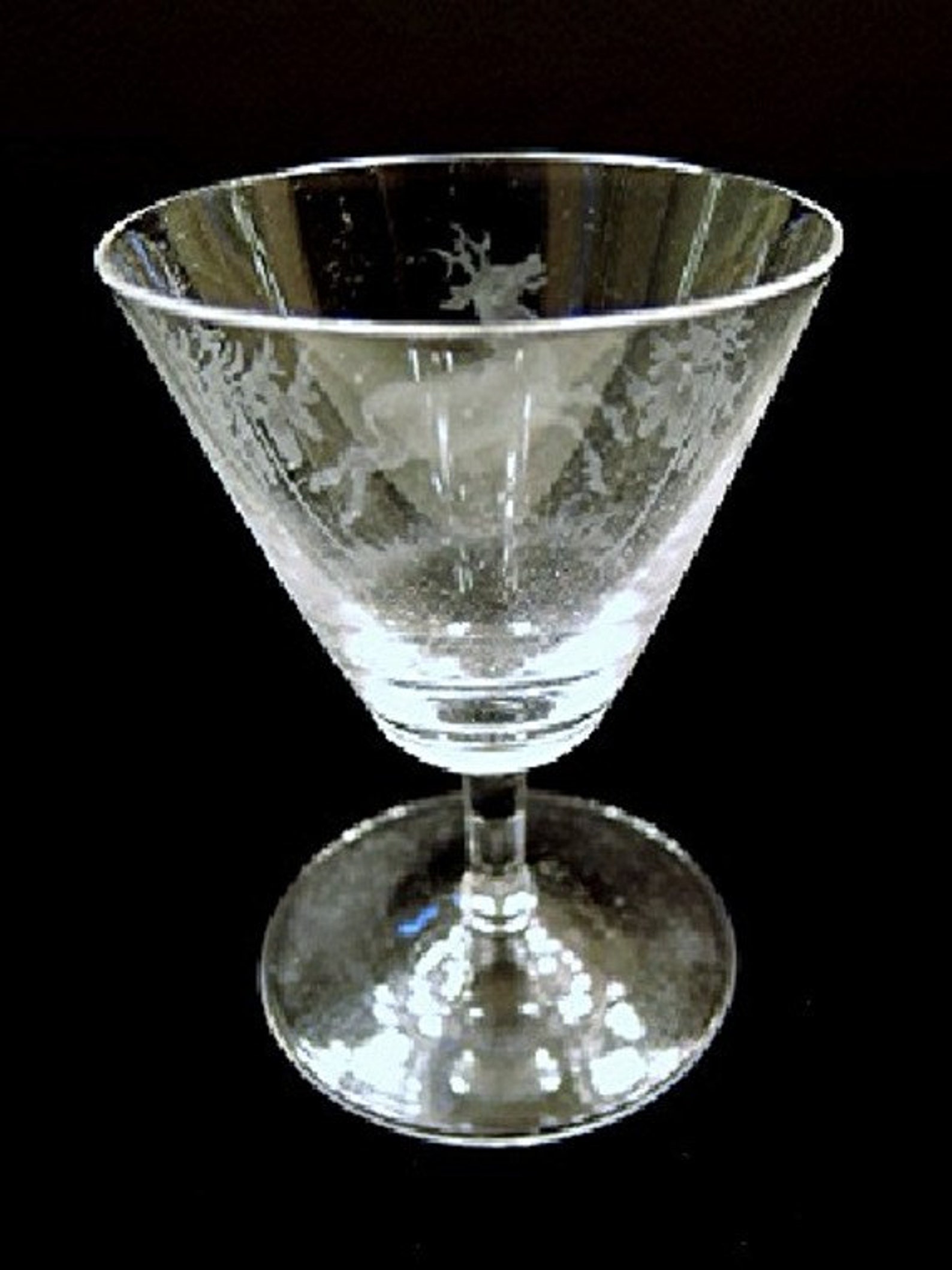 Set of 8 Rosenthal Fine Etched Crystal CORDIAL GOBLETS Hunt Etsy