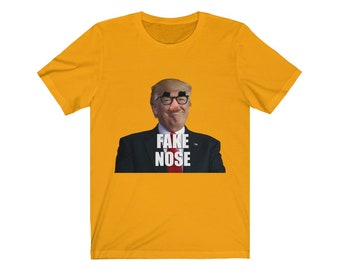 Fake nose, Donald Trump - Unisex Jersey Short Sleeve Tee