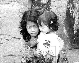 Siem Reap, Kambodscha, Reisefotografie, Tempel, Hampel, Fotojournalismus, schwarz und weiß, Home Decor, Architektur, Portrait, Kinder