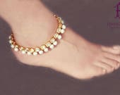 Indian Anklets,Anklet Bracelet,Gold Anklets,Kundan Anklets