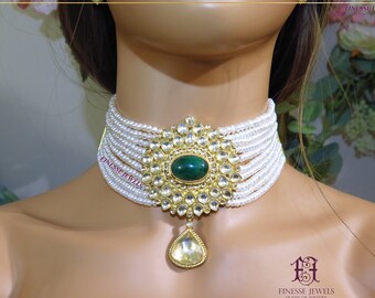 Kundan Choker Necklace Set Sabyasachi 