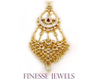Jhoomer Passa Maang Tikka Bruids Jhoomar Indiase Sieraden Kundan Sieraden Collectible Mughal Sieraden Accessoires Haaraccessoires Haarsieraden Haarkettingen en hoofdversieringen Maang tikkas Jhoomer Passa Maang Tikka Bruids Jhoomar Indiase Sieraden Kundan Sieraden Collectible Mughal Sieraden Accessoires Haaraccessoires Haarsieraden Haarkettingen en hoofdversieringen Maang tikkas