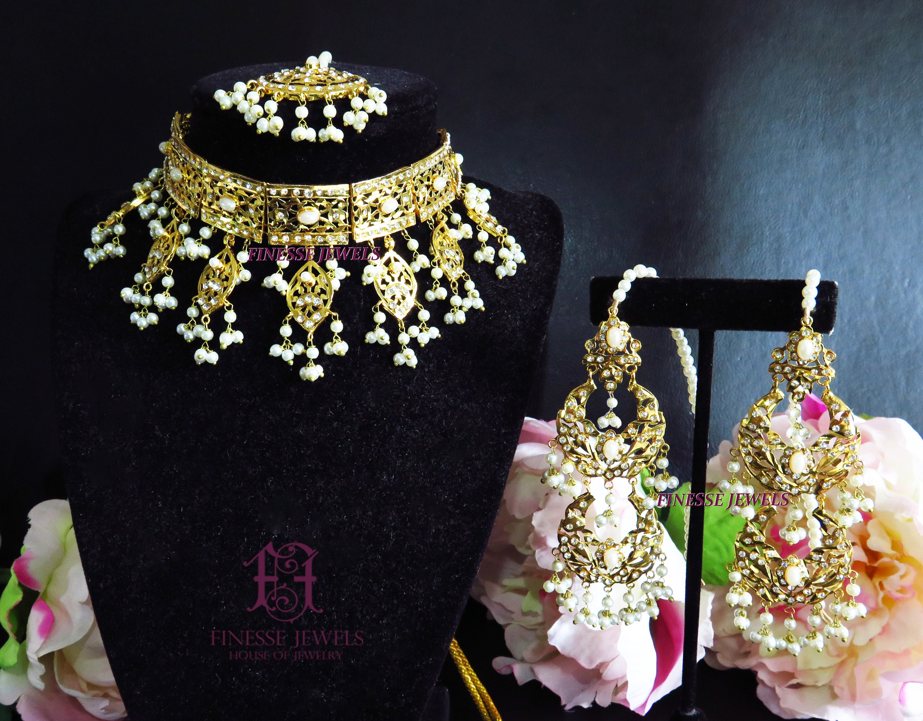 Pakistani Kundan Choker Necklace 