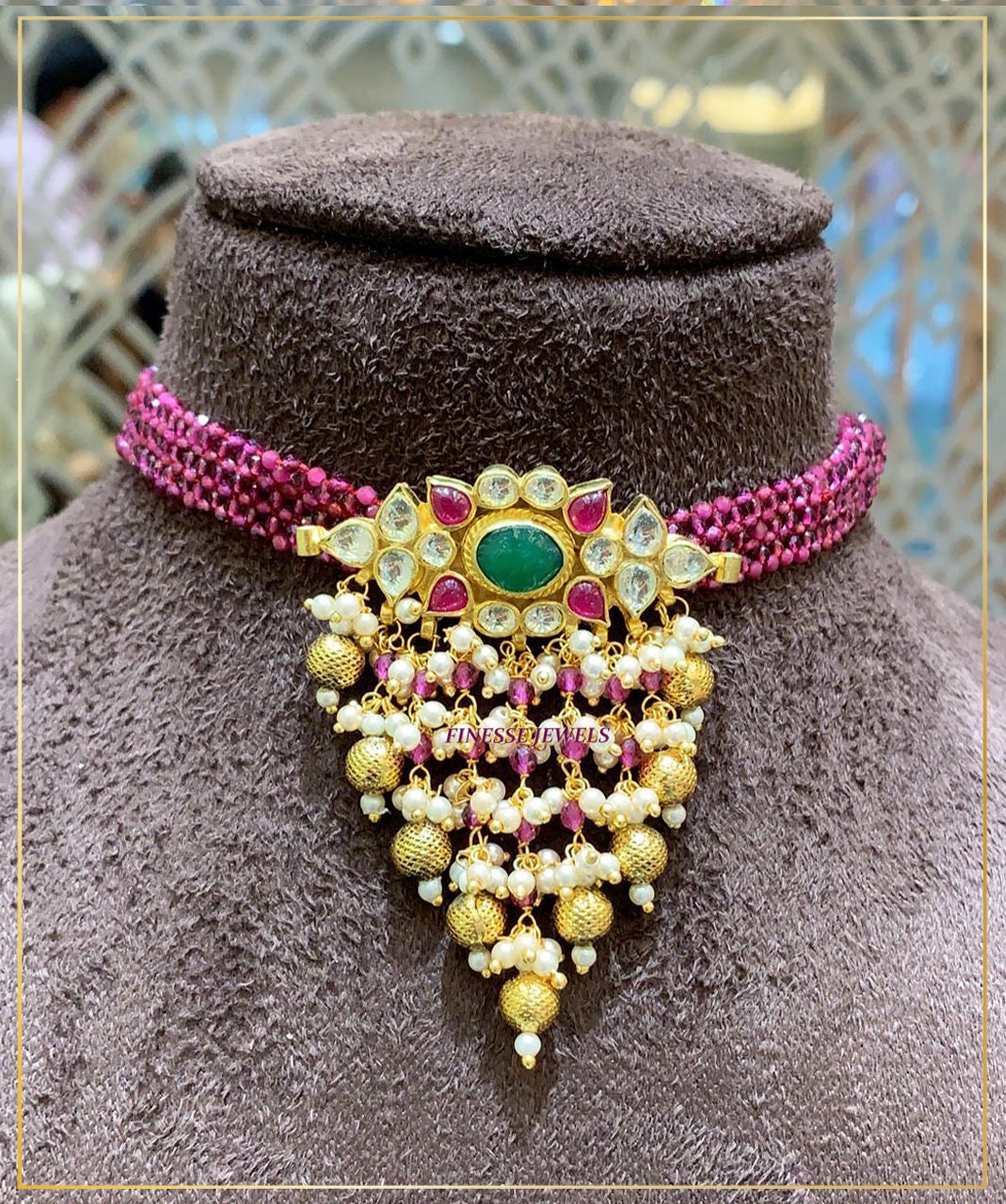 Kundan Choker Necklace Sabyasachi 