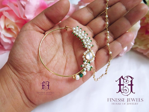 Indian Nose Ring Nath Bridal Nose Ring 