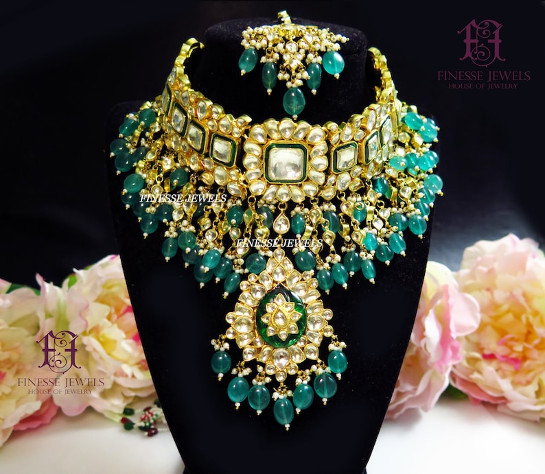 Sabyasachi Jewelry Indian Kundan Choker Necklace Set Bridal Etsy