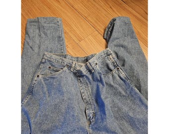 Vintage Wrangler Rugged Wear Jeans Relaxed Fit Mens Size 42 x 34 Blue
