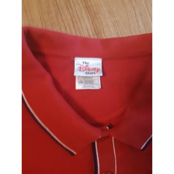 Vintage The Disney Store Tigger Polo Solid Red Si… - image 3