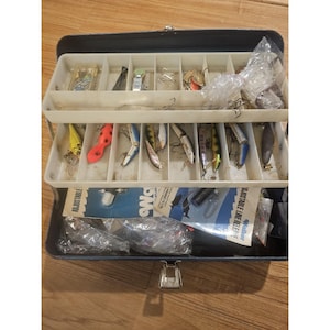 Old Metal Tackle Box - Etsy