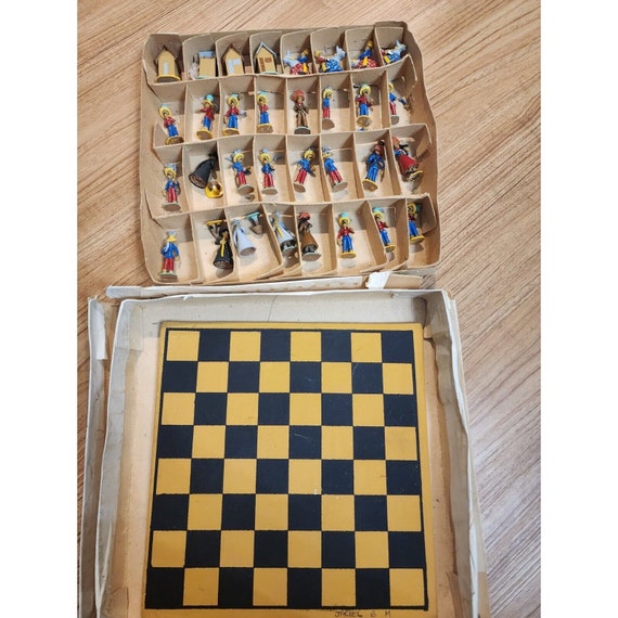 Dinosaur Chess Custom Chess Set Polymer Clay Chess 