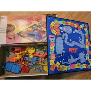 Vintage Mouse Trap Board Game Milton Bradley 1986 100% Complete