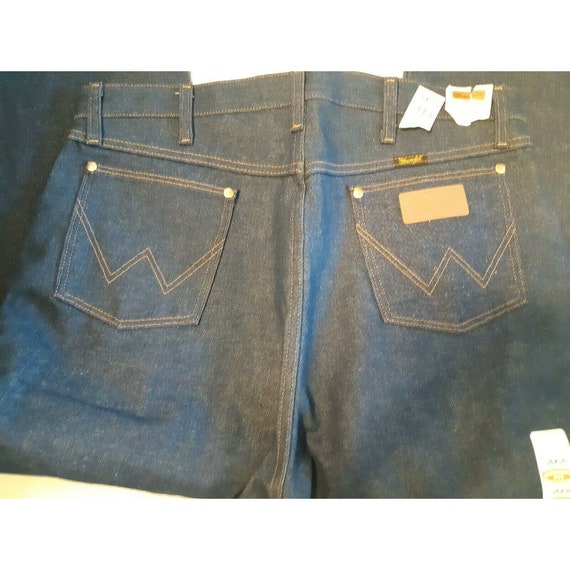 Vintage Wrangler Denim Jeans Original Fit Blue Me… - image 6
