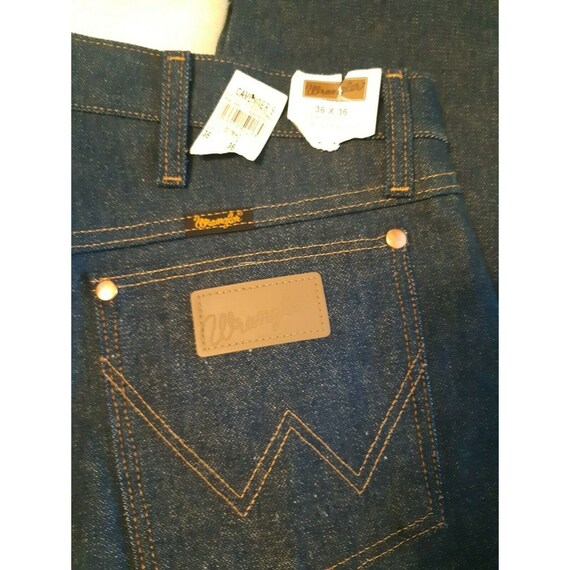 Vintage Wrangler Denim Jeans Original Fit Blue Me… - image 5