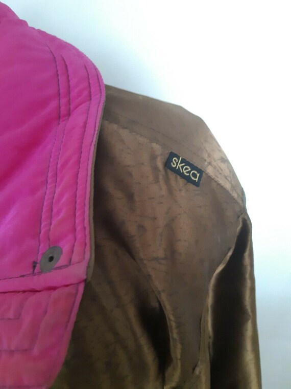 Vintage Skea Paris Vail Coat Jacket Gold Brown Bl… - image 5