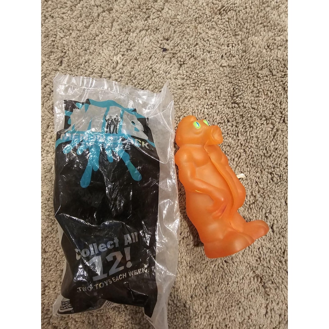 Slimed Out Ragger Vintage Burger King Men in Black Slimed-out Toys Blue and Orange Kids ...