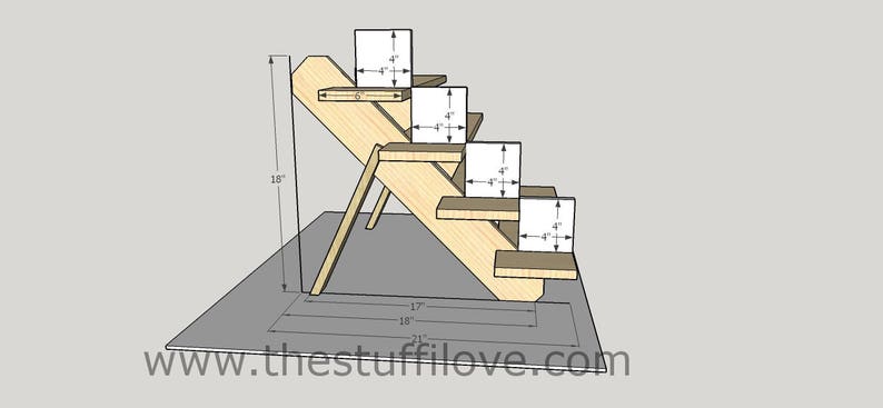 100cm39.5 Collapsible Display StandShelves For Craft And Trade Shows Or Shops. 4 Shelf 1 Meter Wide