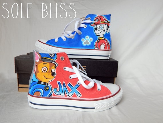 Paw Patrol/Hand Painted Shoes/Paw 