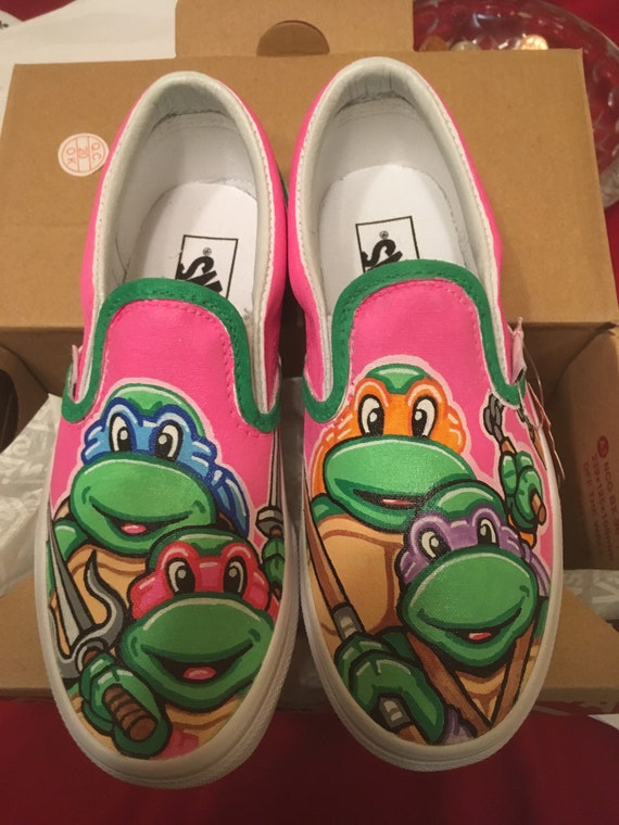 ninja turtle slip on shoes