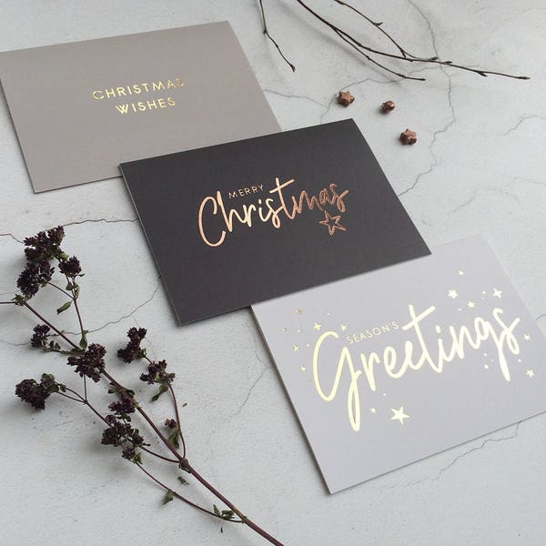 Luxury Gold Foil Christmas Cards