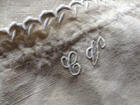 Lovely antique vintage French linen night dressin