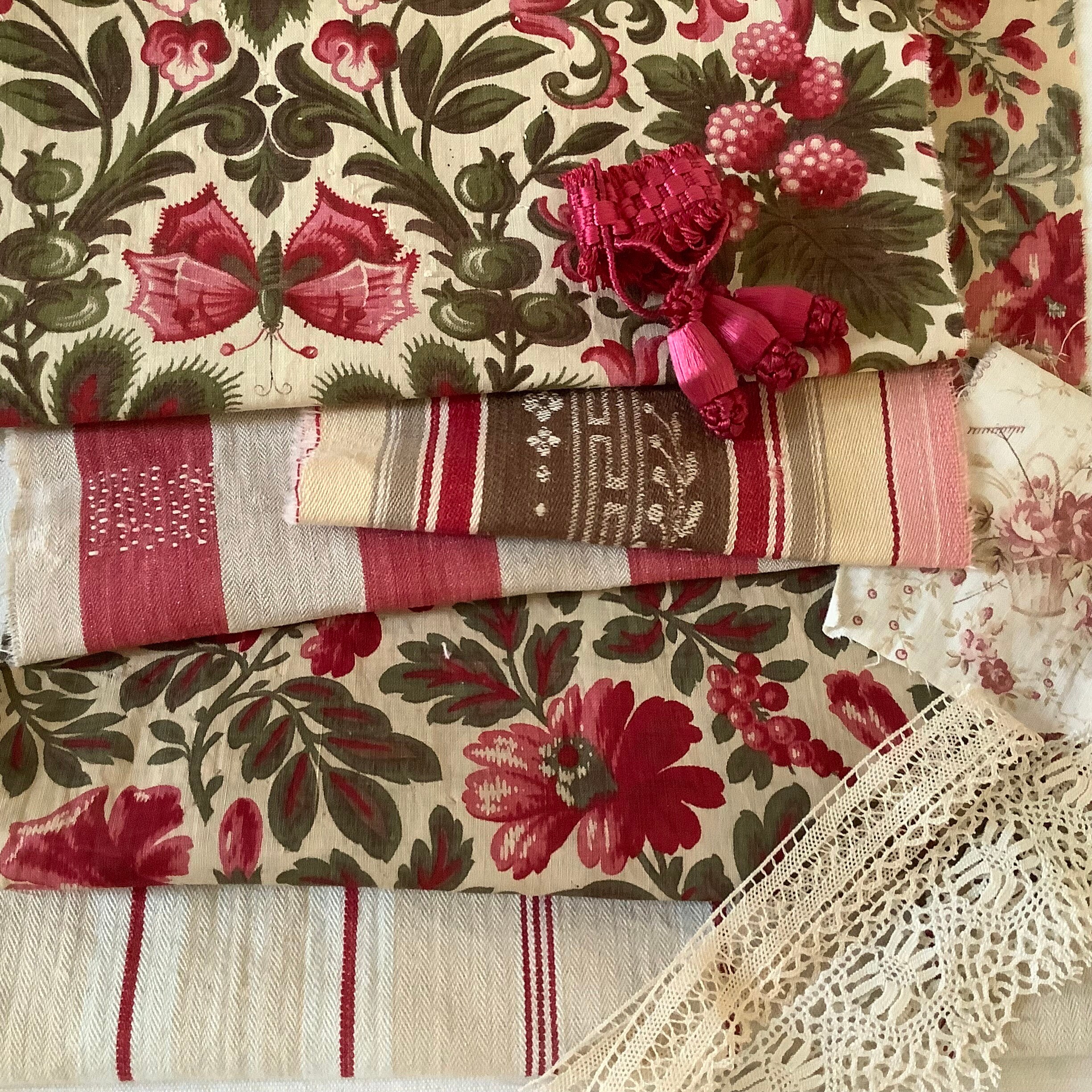 French Vintage Fabric - Etsy