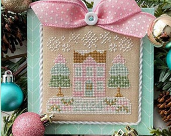 Pastel Collection ~ Christmas House from Country Cottage Needleworks