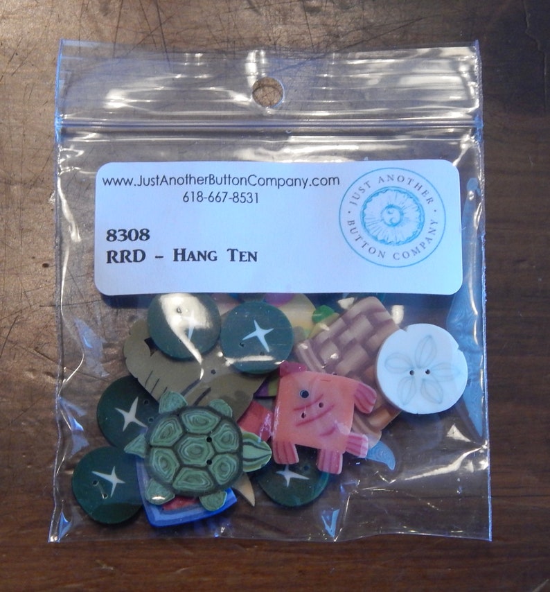 Hang Ten by Raise the Roof Button Pack