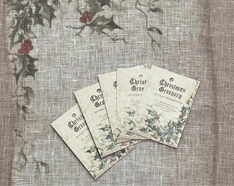 Christmas Greenery Linen (30 or 40 count) from The Primitive Hare