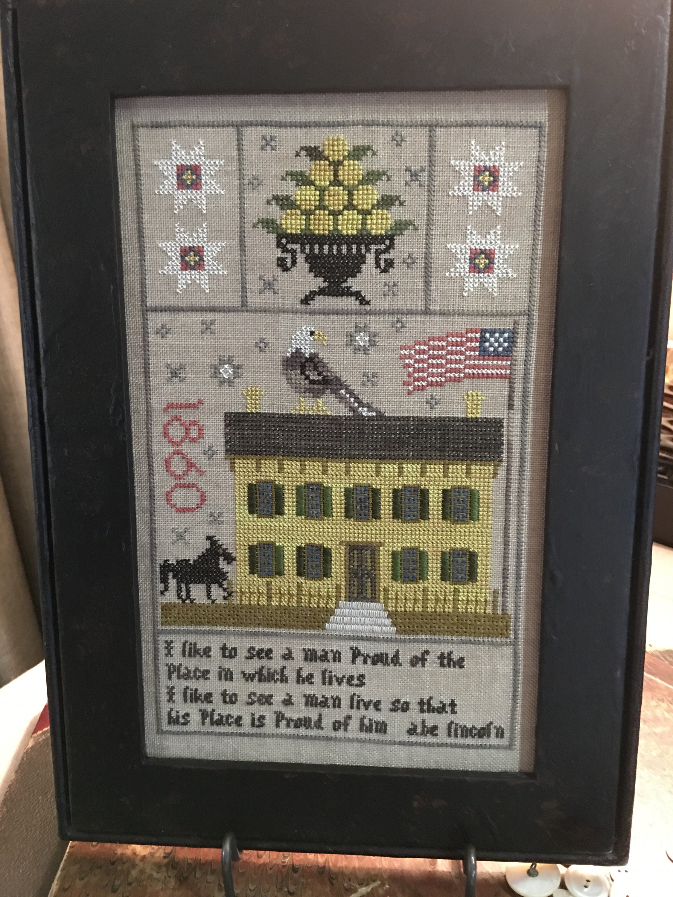 Lincoln Home 1860 Sampler by Chessie & Me | Etsy