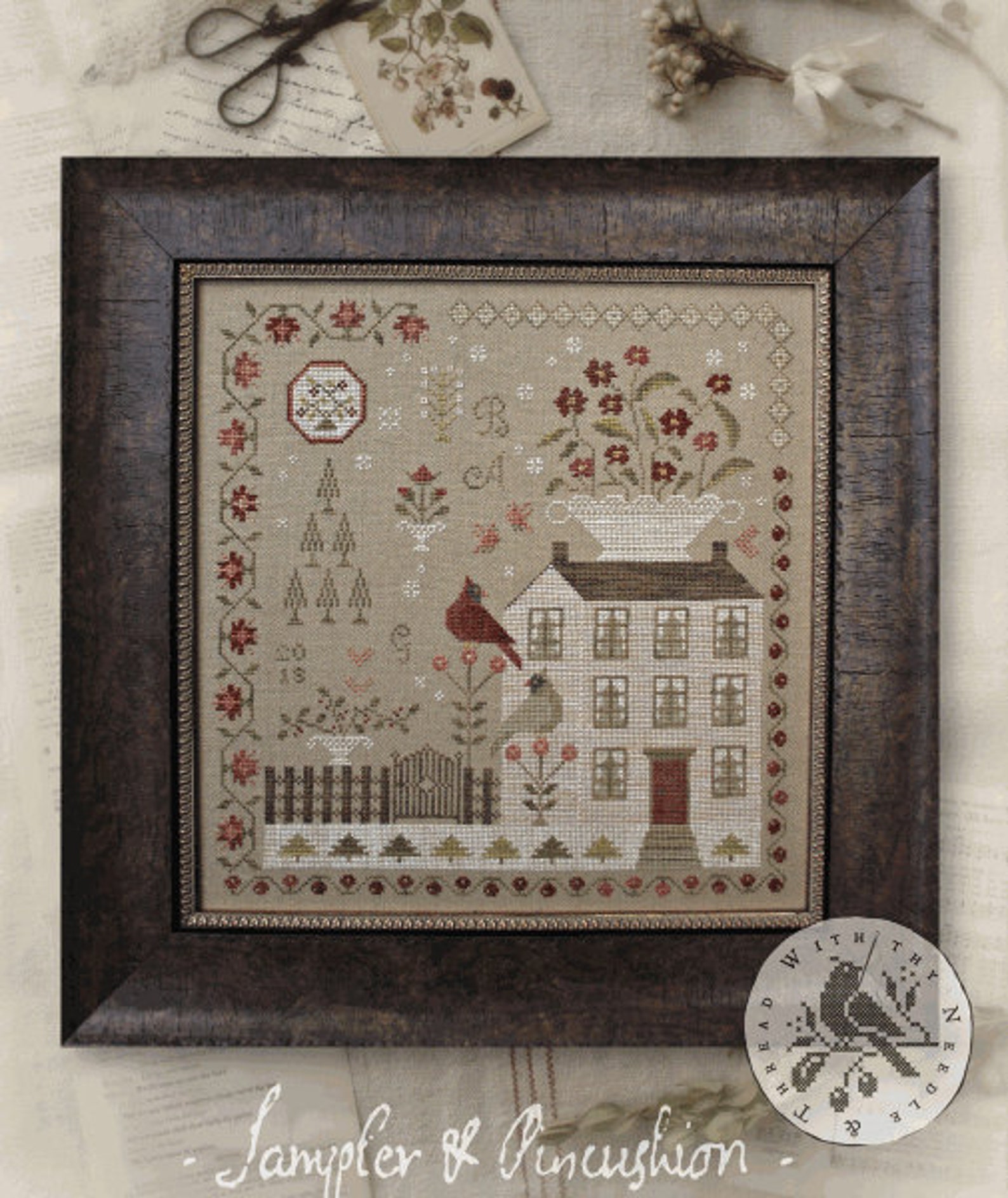 Winter Rose Manor par Brenda Gervais Avec Thy Needle and | Etsy