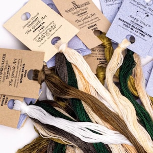 Gentle Art Overdyed Flosses (Baby Spinach - Butternut Squash)  5 and 10 yard skeins