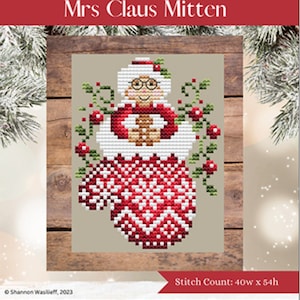 Mrs. Claus Mitten by Shannon Christine Designs