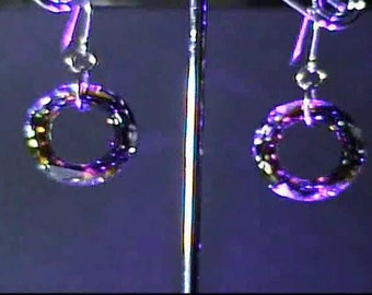 Swarovski Cosmic Ring Crystal Volcano Earrings