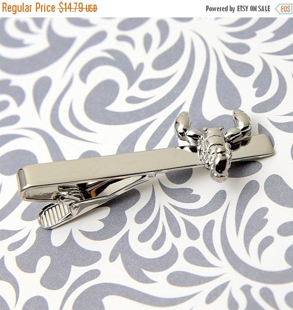 Zodiac Sign Scorpio Men/'s Tie Clip Tack Bar