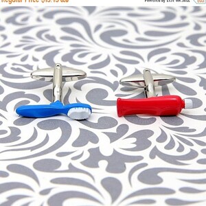 Toothbrush Toothpaste Cufflinks Dentist Gift