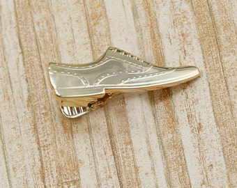 Dress Shoes Tie Clip Dancing Ballet Tap Tie Bar Clasp Wedding Gift Gold Dance