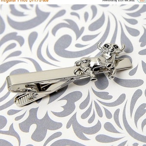 ON SALE Bull Tie Clip Cowboy Rodeo Horn