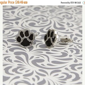 ON SALE Paw Black Animal Tiger Football  Bear Cub Cufflinks