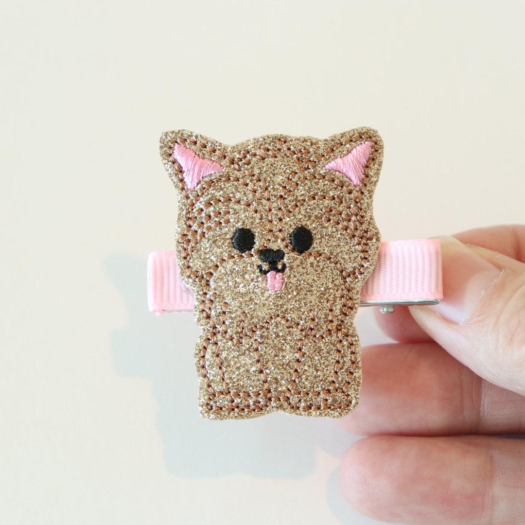 Yorkie Puppy Hair Clipscute Puppy Hair Clips for All Etsy