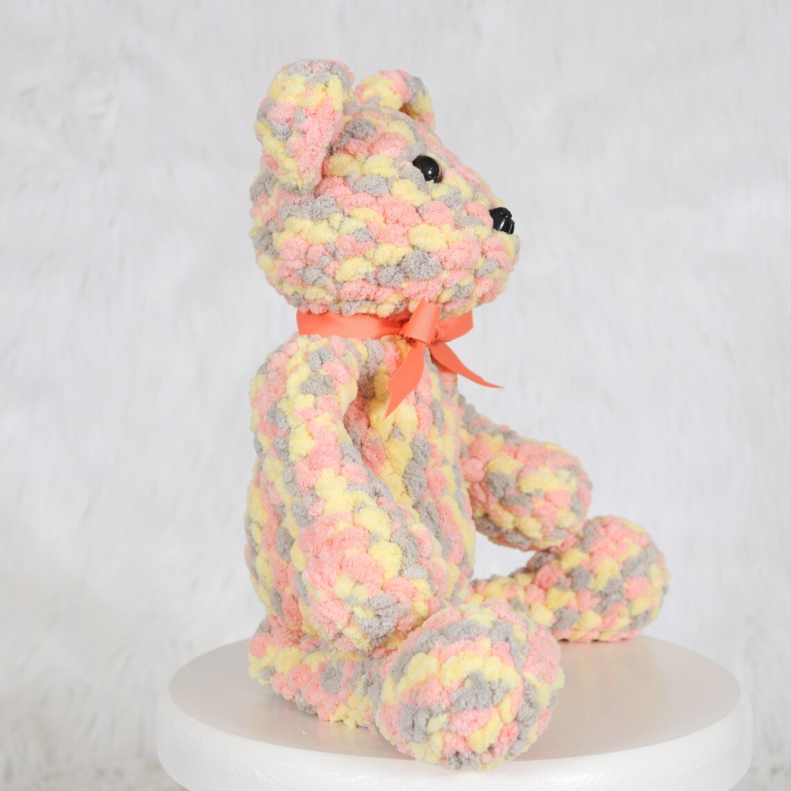 Yellow Baby Blanket Teddy Bear and Blanket Set Neutral Baby Etsy