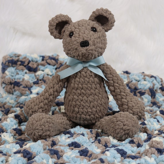 teddy bear and blanket set