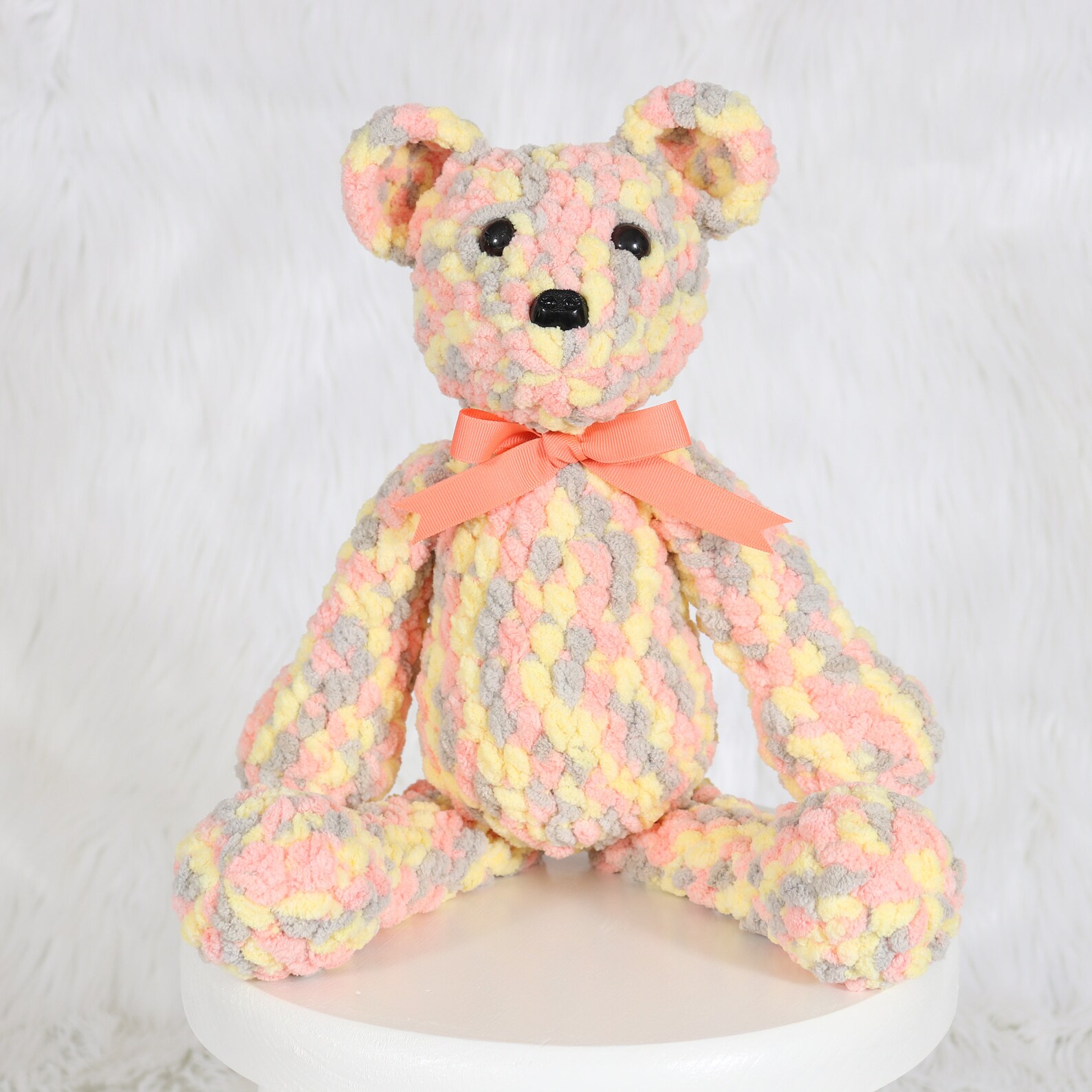 Yellow Baby Blanket Teddy Bear and Blanket Set Neutral Baby Etsy