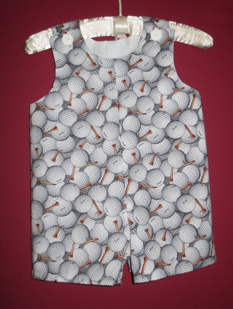 Tee Time Size 3T Handmade Boys Romper