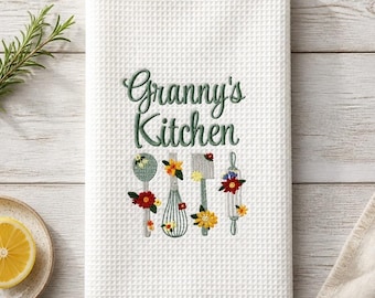 Embroidered Granny's Kitchen Towel \ Mother's Day Gift