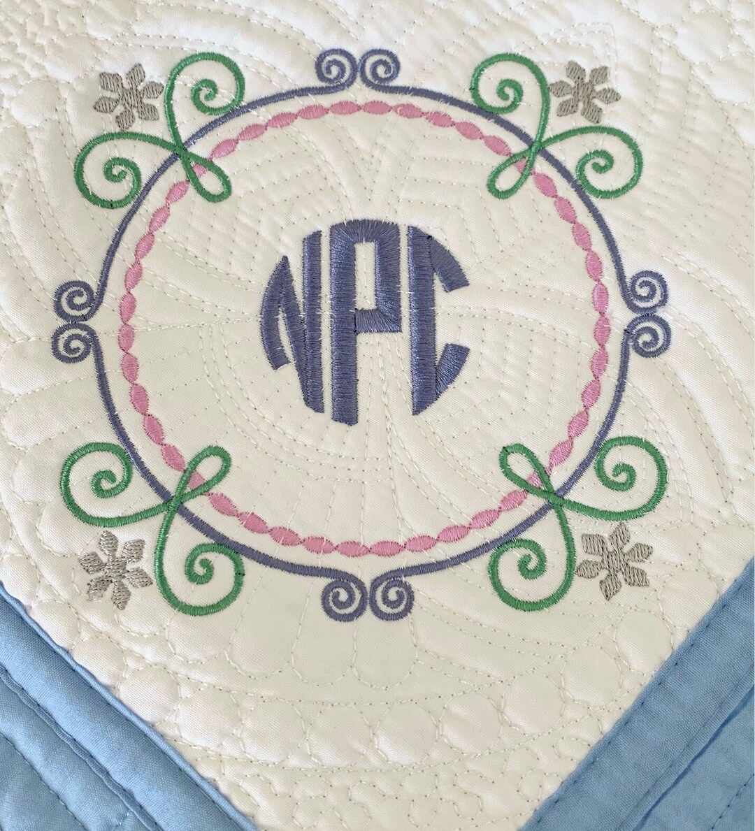 Personalized Baby Heirloom Quilt Baby Monogrammed Quilt Etsy