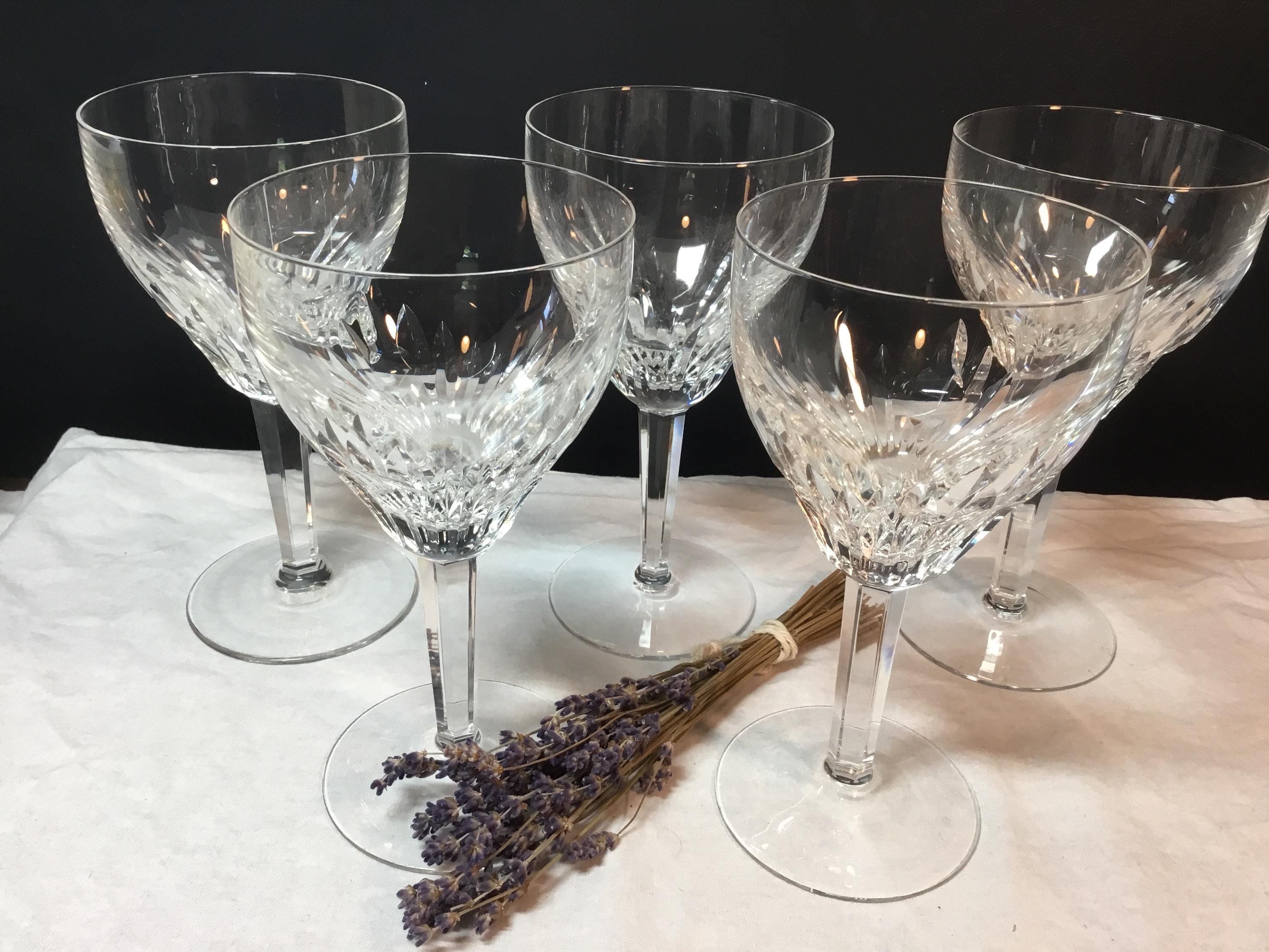Royal Leerdam Crystal Netherlands Water Goblet in the Rubato Pattern! Set of 5!
