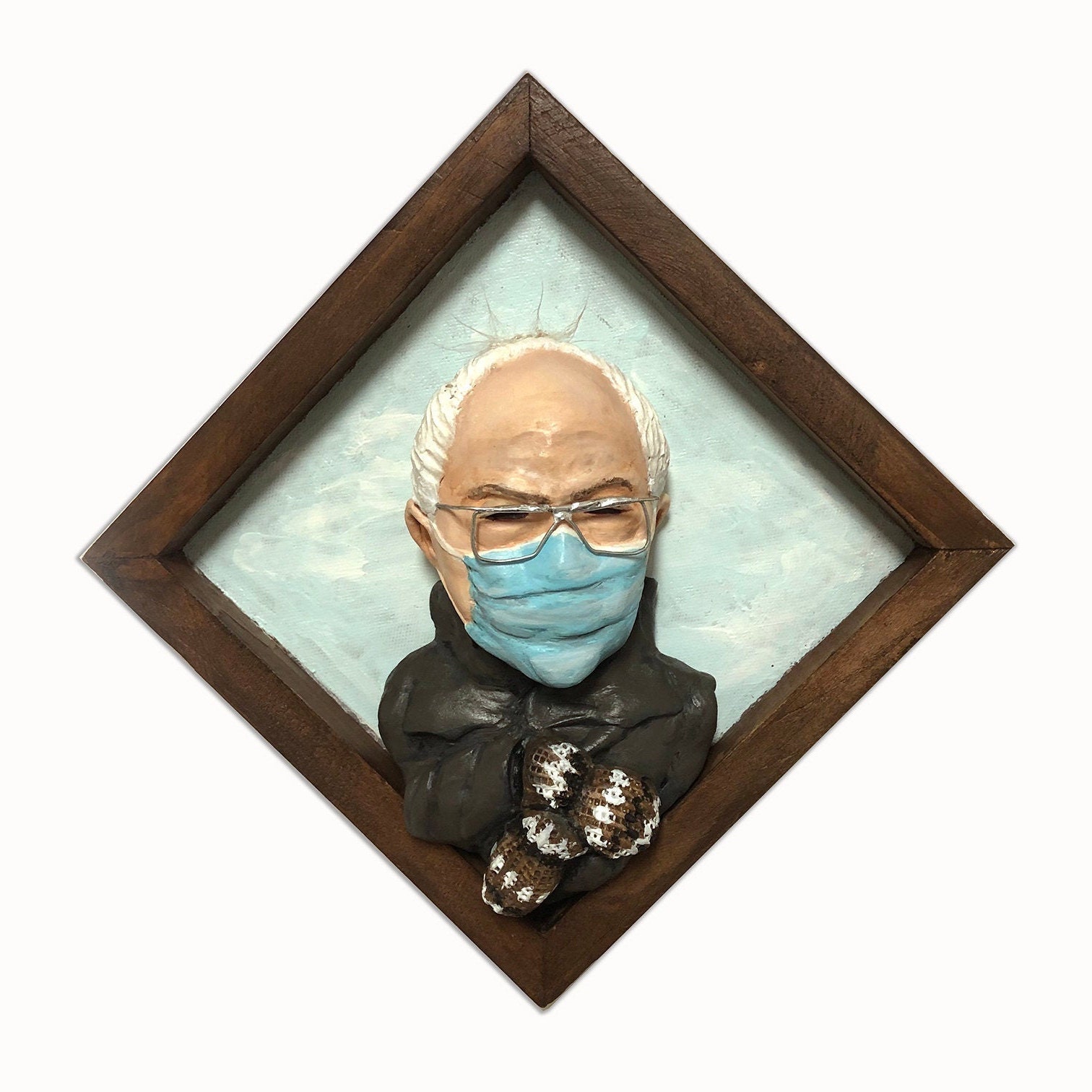 Bernie Sanders Wall Art Sculpture Inauguration Gloves Etsy